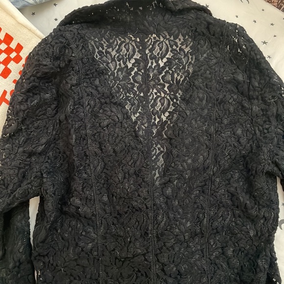 Urban Outfitters Black Lace Blazer - Picture 3 of 4